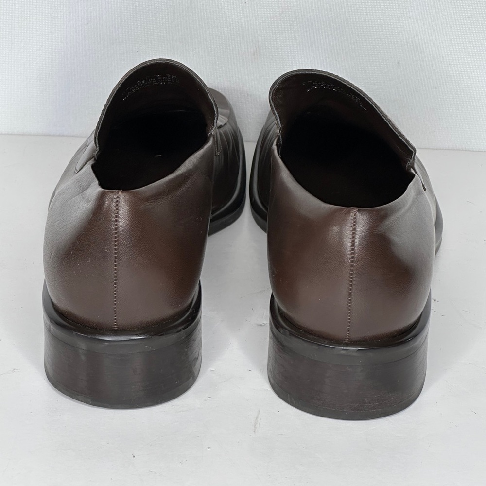 Franco Sarto Brown Leather Loafers - Picture 2 of 8